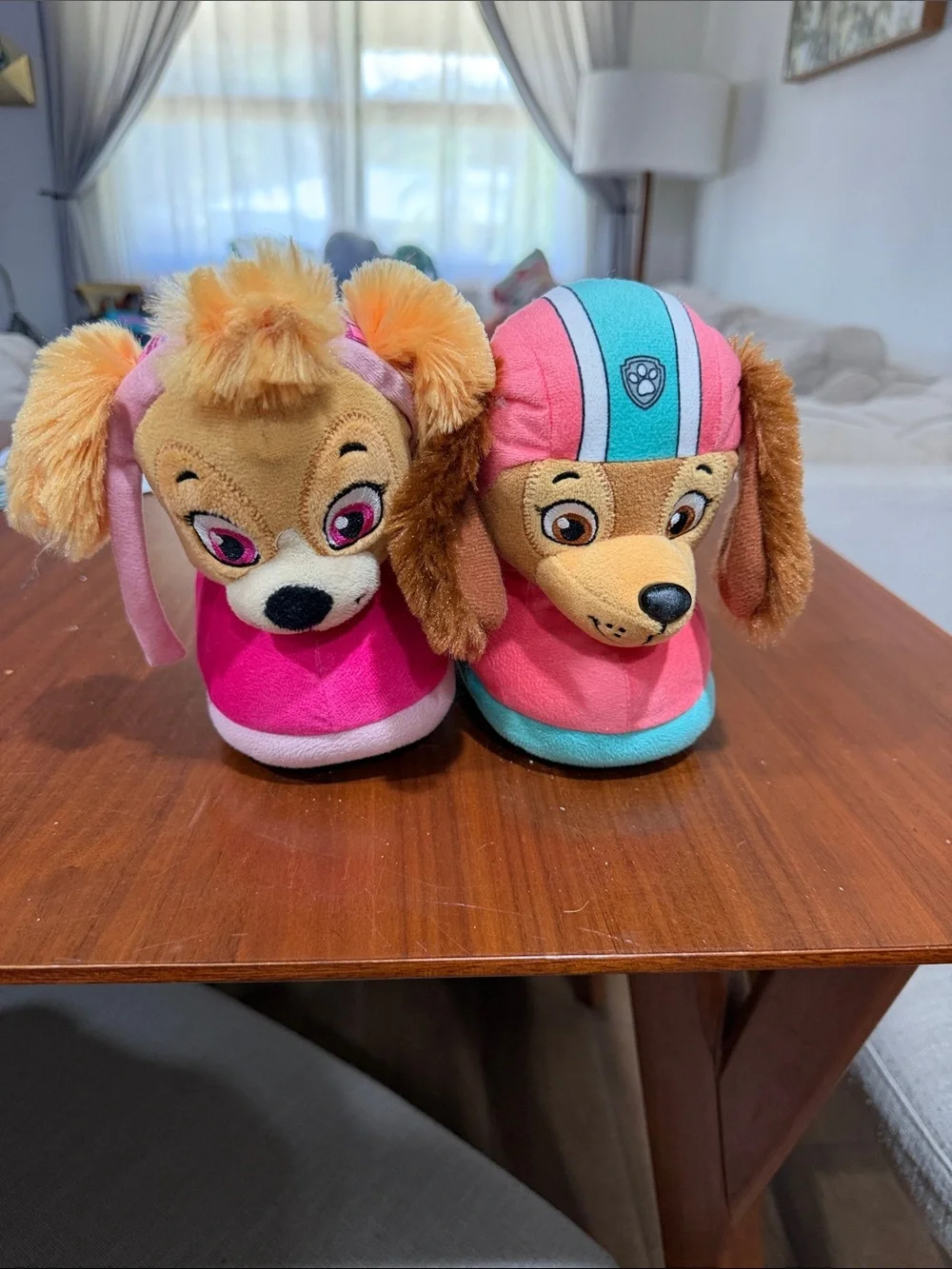Paw Patrol Skye and Liberty Plush Kids Slippers